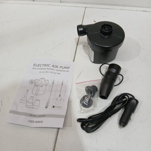portable high-speed electric air pump for inflation, deflation - 50w, 300l/min - black (model: ca001b0d) image 3