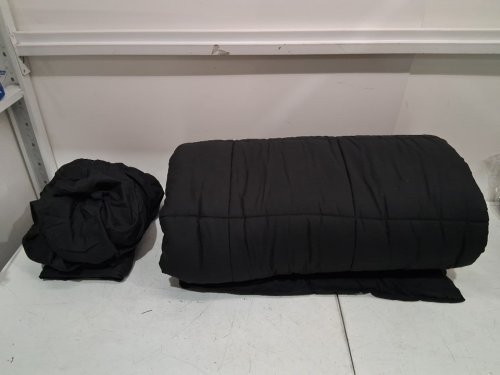 7PC Oeko Tex Soft comforter Set with Pillowcases - King - Black image 7