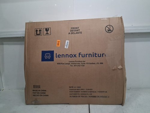 Lennox Furniture Toddler Bed Florence - 53" x 29.7" x 24.6" - Grey (model:113028TP.3A) image 2