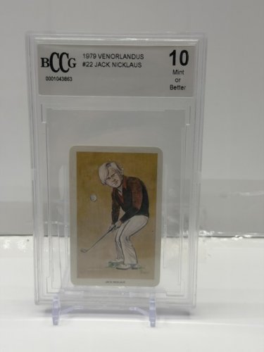 BECKETT BCCG GRADED 10 MINT 1979 VENORLANDUS JACK NICKLAUS #22 CARD image 2