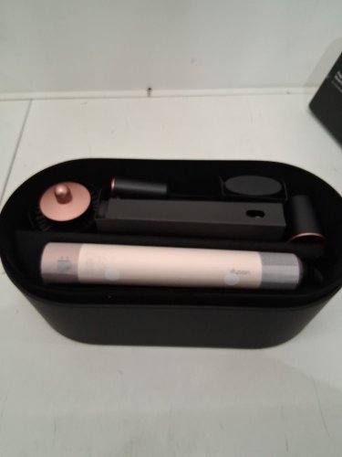 6PC DYSON i.d curly + coily airwrap multi styler and hair dryer with bluetooth - pink / rose gold ( model: hs08) image 4