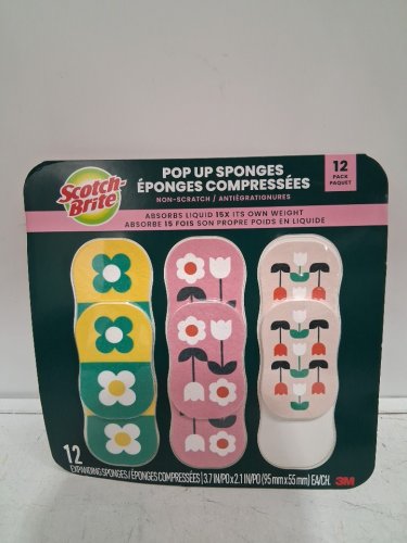 11pk Scotch-Brite Non-Scratch Pop-Up Sponges - multicolor image 2