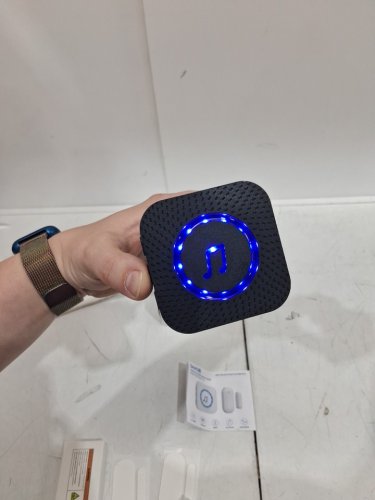 SanJie Wireless Door Sensor Chime WITH 1 Receiver AND 1 Sensor - black (model: mc01) image 3