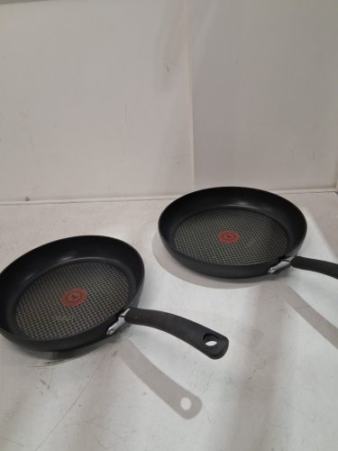 2PC T-FAL ULTIMATE HARD ANODIZED NONSTICK FRY PAN SET - 10" / 12" - BLACK (MODEL: 646ONX7J) image 3
