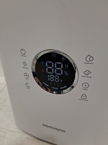 HOMVANA ULTRASONIC WARM & COOL MIST HYYBRID SMART HUMIDIFIER WITH WIFI APP CONNECTION & AROMA TRAY - 6.5L / 861SQ.FT COVERAGE - WHITE/BLACK (MODEL: H111S) image 4