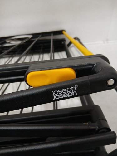 joseph joseph airframe max 3 tier clothing rack - 70ft - black/yellow image 4