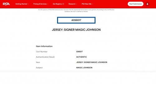 SIGNED MAGIC JOHNSON USA NIKE BASKETBALL JERSEY With PSA COA certificate image 9