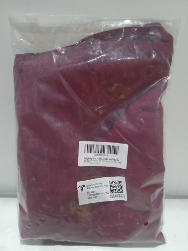 MEN'S SWIM TRUNKS with zipper pockets and liner -XXL - Maroon image 3