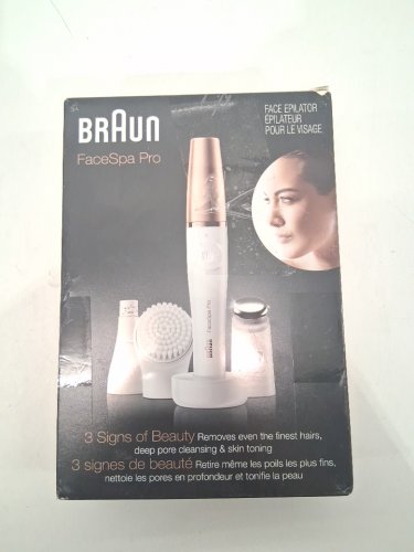 Braun Facespa Pro Facial Epilator With 3 Extras - White/bronze (Model: 5366) image 2