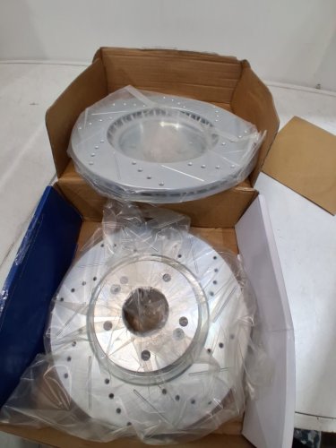 6PC DETROIT AXLE FRONT VENTED DISC BRAKE ROTORS CERAMIC PADS KIT - FOR VARIOUS Hyundai/Kia MODELS (MODEL: P-1847-MA) image 4