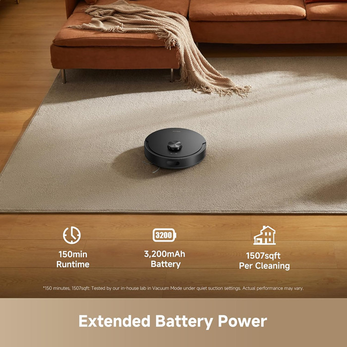 DREAME D20 Air Plus Robot Vaccum and Mop Combo - 20,000Pa Suction, Anti-Tangling Tech And Auto-Emptying Dock - Black - (Model: RLF41GD) image 4
