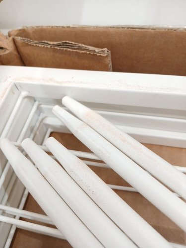 4 Panel Metal Fence - 40" - White image 5
