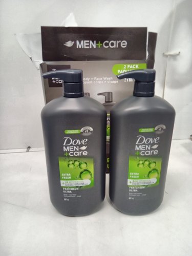 2PK Dove Men+Care Body and Face Wash - EXTRA FRESH  - 887ml each image 2