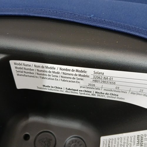 2PK DIONO SOLANA NO LATCH BACKLESS BOOSTER SEAT WITH CUP HOLDERS - BLUE (MODEL: 32062-NA-01) image 4