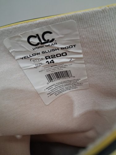 men's clc slush and rain boots - size 14 - yellow (style: r200) image 4