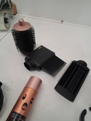 6PC DYSON i.d curly + coily airwrap multi styler and hair dryer with bluetooth - amber silk ( model: hs08) image 5
