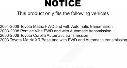 Kugel Front Right CV Axle Shaft - for select makes and modes - (model: NCV-TO69584) image 2
