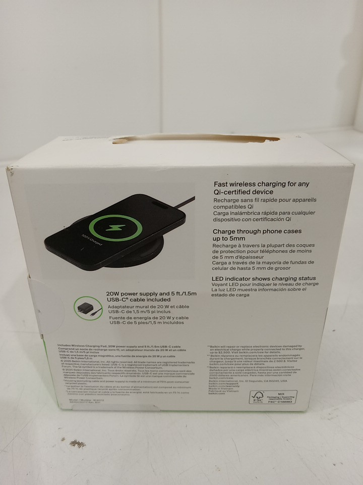 Belkin Boostcharge Wireless Charging Pad - 15w - Black image 3