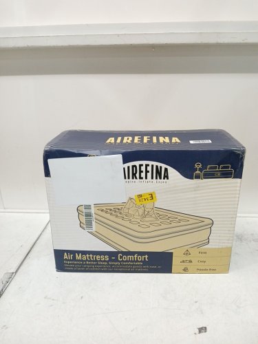 airefina raised air mattress with built in pump - queen - black/grey (MODEL: AF-A08) image 2