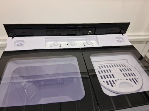 costway portable washing machine - 12lbs cap washer - 8lbs cap spin dryer - 280w - white/black (model: fp11069us-dk) image 7