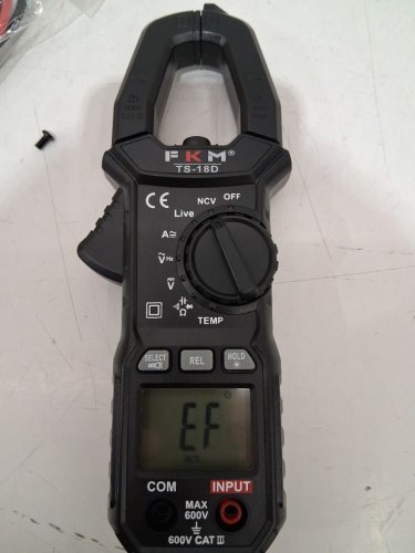 FKM Digital AC/DC Amp Clamp Meter Tester - Grey / Black (Model: TS-18D) image 4