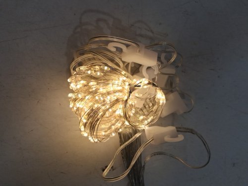 LEPRO led string curtain lights WITH REMOTE CONTROL - 9.8ftx9.8ft - WARM WHITE image 2