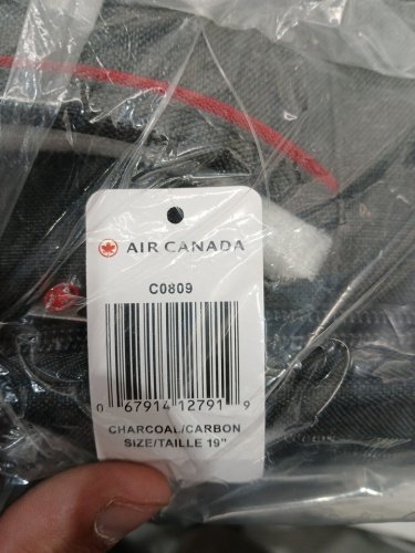 Air Canada Belmont Collection Softside Luggage bag - 19" - Charcoal (Model: C0809 19 chr) image 8