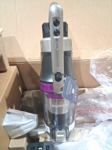 Eureka Cordless Rechargeable 3-IN-1 Stick Vacuum Cleaner WITH CLEANING STATION & ANTI-TANGLE NOZZLE FOR ALL FLOORS - GREY/PURPLE (MODEL: NEC490SE) image 7