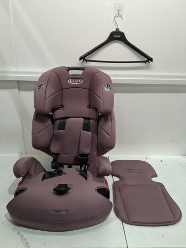 GRACO TRANZITIONS 3-IN-1 LIGHTWEIGHT ADJUSTABLE HEIGHT HARNESS BOOSTER CAR SEAT WITH CUP HOLDERS - 100LB MAX WEIGHT - ELOISE PURPLE (MODEL: 2217080) image 3