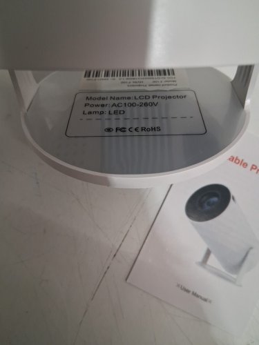 LCD MINI portable ULTRA HD 4K LED PROJECTOR - WHITE (MODEL: F100) image 4