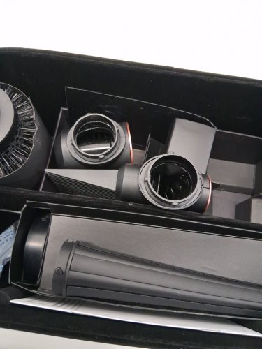 6PC DYSON i.d curly + coily airwrap multi styler and hair dryer with bluetooth - pink / rose gold ( model: hs08) image 10