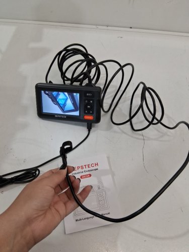 DEPSTECH DUAL LENS INDUSTRIAL ENDOSCOPE INSPECTION CAMERA - 1080P HD - 7.9MM - IP67 WATERPROOF - 4.3" LCD SCREEN - 7 LED LIGHTS - 16.5FT SEMI-RIGID CABLE - 32GB TF CARD - BLACK (MODEL: DS320) image 2