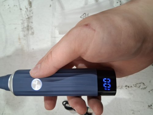 txwdfhl nose hair AND EYEBROW trimmer with led display - black image 4