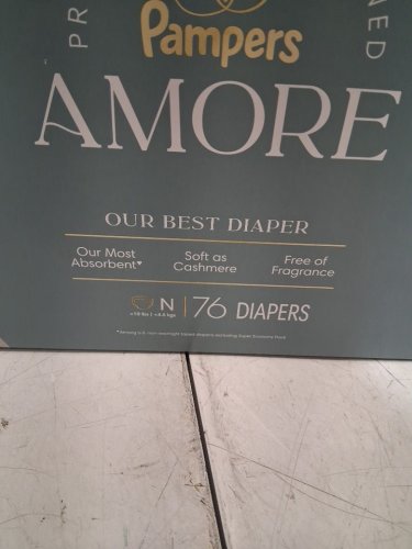 76PK PAMPERS AMORE FRAGRANCE FREE DIAPER - SIZE NEWBORN image 3