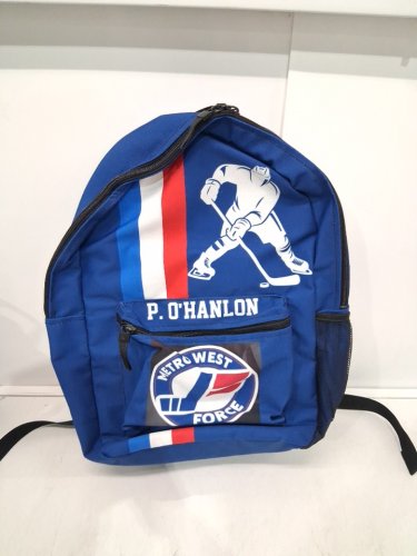 Metro West Force Kids Hockey Backpack with custom name "P. O'hanlon" - BLUE image 2