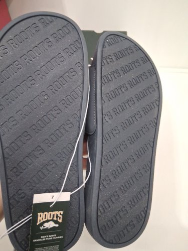 Men's Roots slide on outdoor sandals - size 7 - black (style: 8869007) image 3
