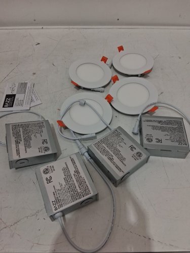 4PK BAZZ Dimmable Integrated LED Ceiling Lights - 11W / 120V / 50/60 HZ - White (Model: DISK4CCT4W4) image 3