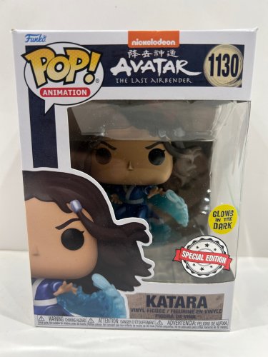 Funko pop! **glows in the dark**special edition** Animation: nickelodeon avatar the last airbender - katara vinyl figure (#1130) image 3