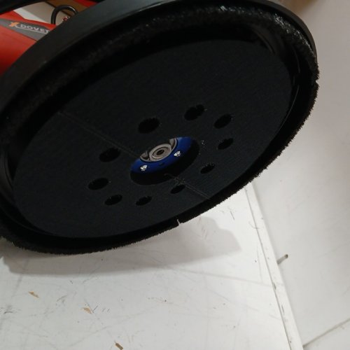 CORDED Electric Drywall Sander - 850W - 9" - RED/BLACK image 3