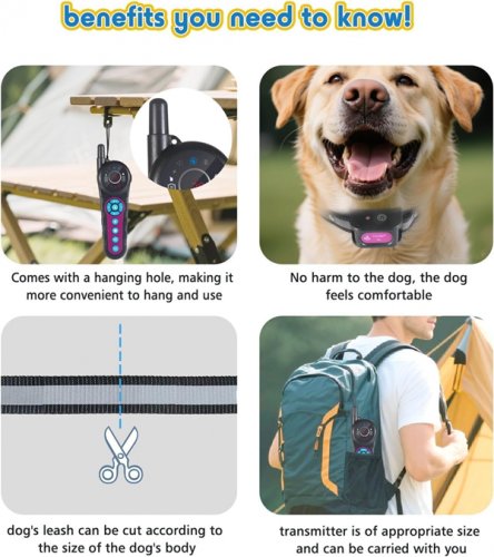 2PK DOTSTAR 2-in-1 Wireless Dog Fence AND Training Pet Collar System - 5000FT - BLACK/GREY/PURPLE (MODEL: 03FX-01-ZJ-CA-T9-2C) image 4