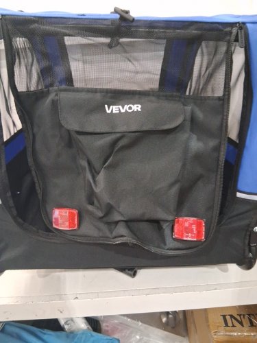 PET BIKE TRAILER with quick release - 66lbs max - blue/black (model: pts101) image 3