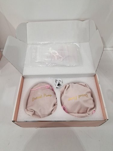 lulia wearable breast pump with 4 modes and 9 levels and carry bags - white image 3