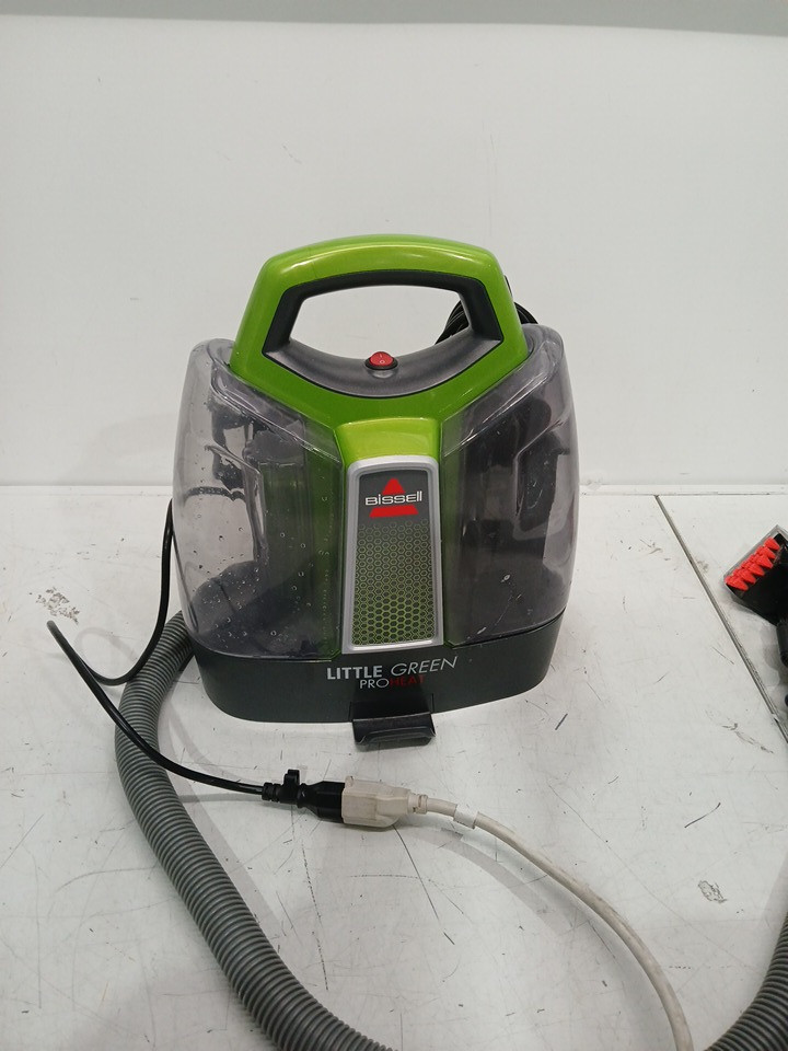BISSELL LITTLE GREEN PROHEAT PORTABLE DEEP CLEANER/SPOT CLEANER WITH SELF-CLEANING HYDRORInSE TOOL - GREEN/GREY (MODEL: 2513B / 2513n) image 3