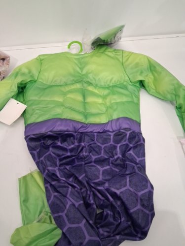 2PC TODDLER JAZWARES COSTUME PLAY SPIDEY AND HIS FRIENDS HULK COSTUME - 3T - 4T  - GREEN/PURPLE/BLACK image 2