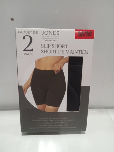 2pk women's jones new york slip short - medium - BLACK (style: 2857621) image 2