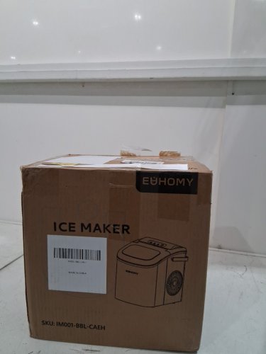 EUHOMY COUNTERTOP ICE MAKER - MAKES 26LBS/DAY - BLACK (MODEL: IM-06D) image 2