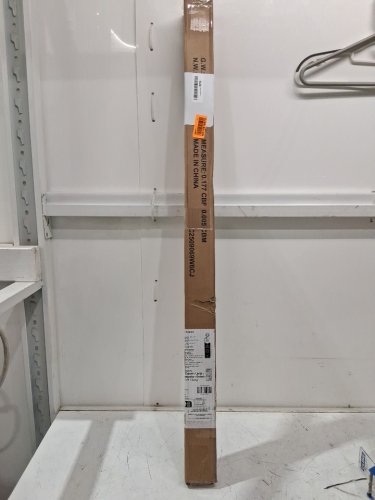 Amazon Basics Adjustable Length Clothes Hanging Rod with wall drill holes - 48" to 72" - chrome (model: ‎GAR-48-72-CHR) image 2