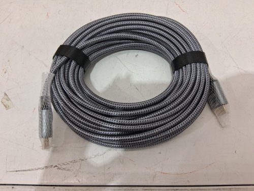 ARISKEEN HDMI Cable - 48Gbps / 8k / 50ft - silver / black image 3