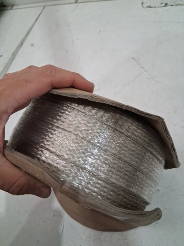 FLEXO metal braid TINNED COPPER roll - 18.7LBS - 38.1MM - 1 1/2" Diameter - silver (model: MBN1.50SV) image 6