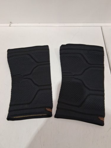 2PK COPPER FIT elite COMPRESSION KNEE SLEEVE - SMALL/MEDIUM - BLACK image 3